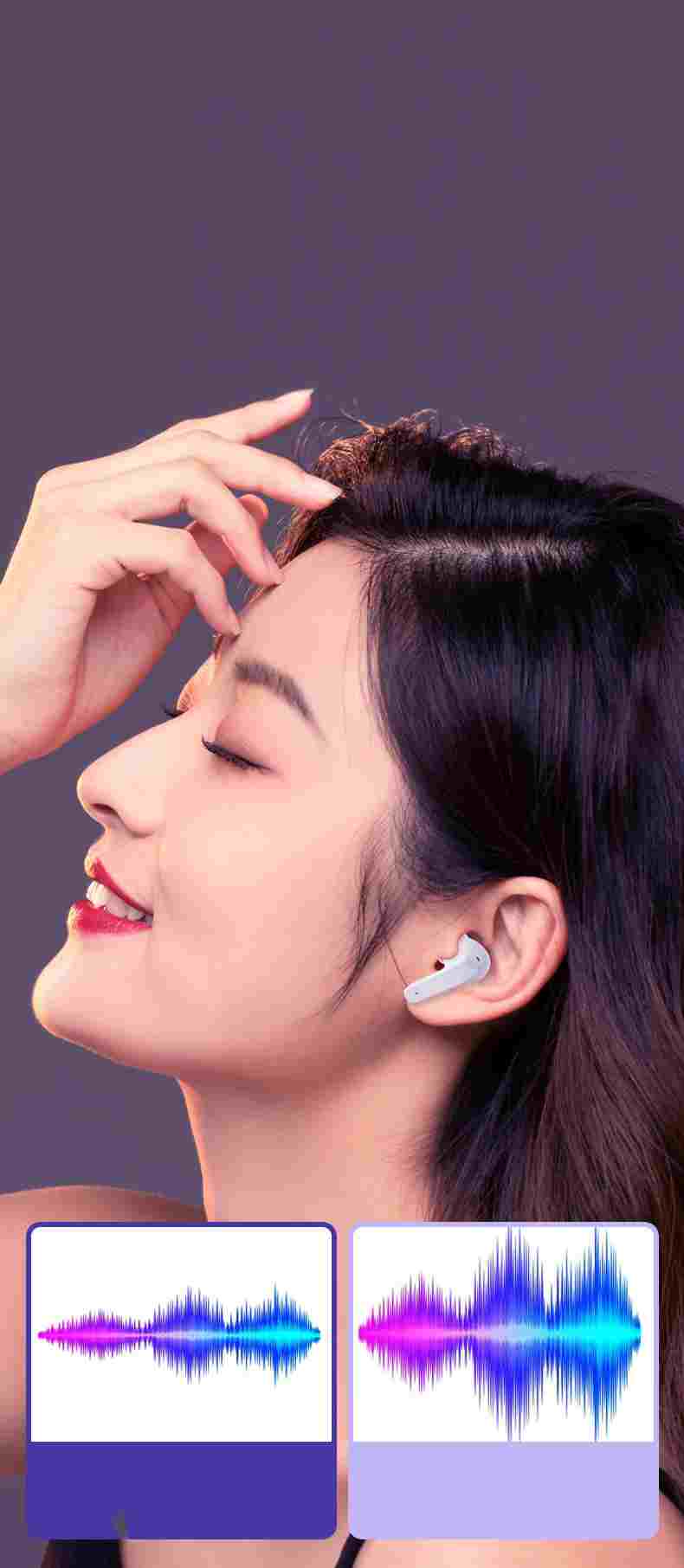 Wireless Bluetooth Headset Tws Outdoor Sports High Sound Quality Noise Reduction Subwoofer Speaker Ring Two In One